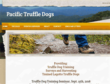 Tablet Screenshot of pacifictruffledogs.com